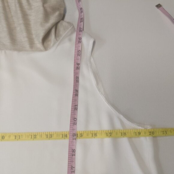 NWT Anthropologie's Pebble and Stone Size Small Tan and White Top - Picture 11 of 11